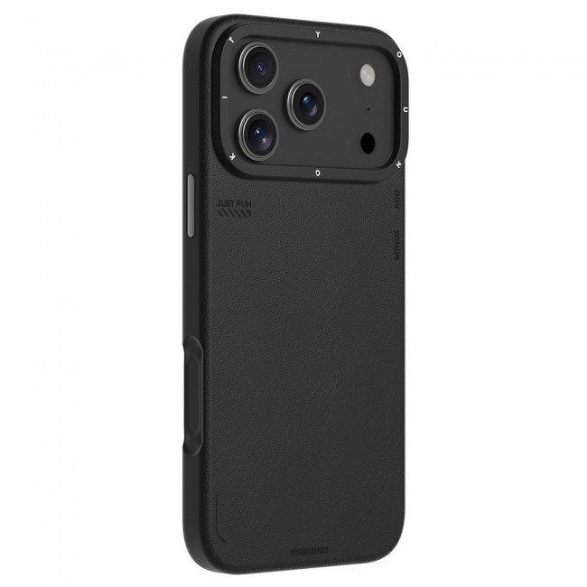 Apple iPhone 17 Pro Kılıf M-safe Şarj Özellikli Basit Mat Deri Desenli Youngkit Tech Fashion Serisi Kapak Apple iPhone 17 Pro Kılıf M-safe Şarj Özellikli Basit Mat Deri Desenli Youngkit Tech Fashion Serisi Kapak