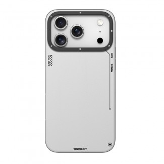 Apple iPhone 17 Pro Kılıf M-safe Şarj Özellikli Basit Mat Deri Desenli Youngkit Tech Fashion Serisi Kapak Apple iPhone 17 Pro Kılıf M-safe Şarj Özellikli Basit Mat Deri Desenli Youngkit Tech Fashion Serisi Kapak