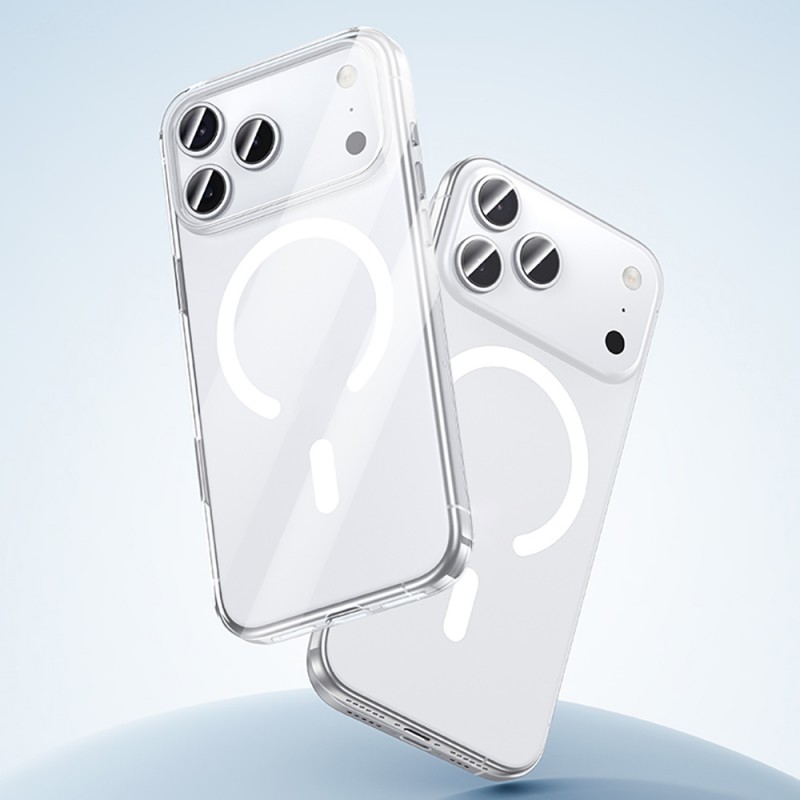 Bal-z Apple iPhone 17 Pro Kılıf M-safe Şarj Özellikli Benks ​​​​​​Crystal Serisi Şeffaf Kapak