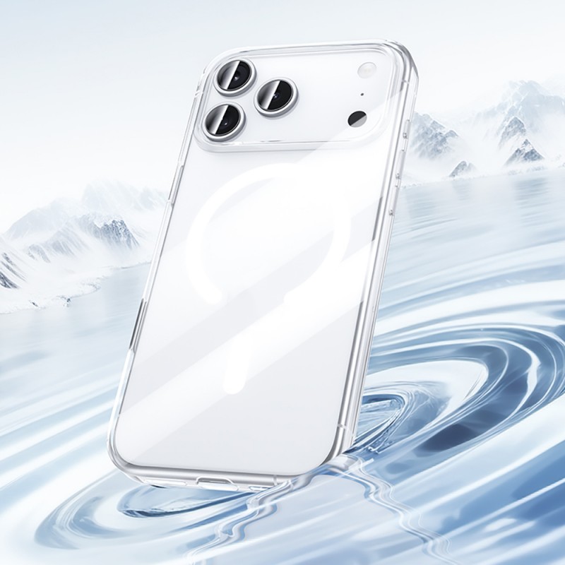 Bal-z Apple iPhone 17 Pro Kılıf M-safe Şarj Özellikli Benks ​​​​​​Crystal Serisi Şeffaf Kapak