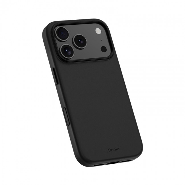 Apple iPhone 17 Pro Kılıf M-safe Şarj Özellikli Çizilmeye Dayanıklı Benks VitaPro Serisi PU Deri Kapak Apple iPhone 17 Pro Kılıf M-safe Şarj Özellikli Çizilmeye Dayanıklı Benks VitaPro Serisi PU Deri Kapak