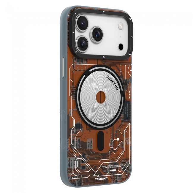 Apple iPhone 17 Pro Kılıf M-safe Şarj Özellikli Kamera Denetim Butonlu Youngkit Technology Serisi Kapak Apple iPhone 17 Pro Kılıf M-safe Şarj Özellikli Kamera Denetim Butonlu Youngkit Technology Serisi Kapak