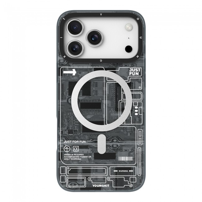 Apple iPhone 17 Pro Kılıf M-safe Şarj Özellikli Kamera Denetim Butonlu Youngkit Technology Serisi Kapak Apple iPhone 17 Pro Kılıf M-safe Şarj Özellikli Kamera Denetim Butonlu Youngkit Technology Serisi Kapak