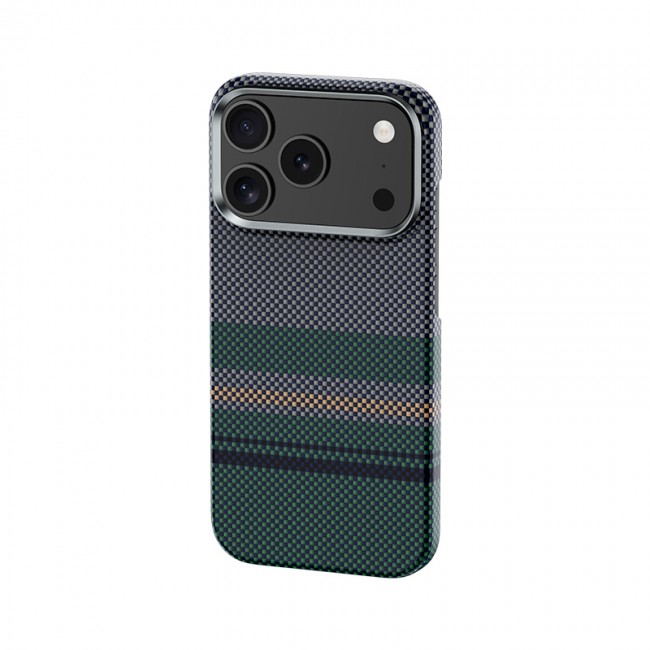 Apple iPhone 17 Pro Kılıf M-safe Şarj Özellikli Karbon Fiber Tasarımlı Benks Aurora ArmorPro Kevlar Kapak Apple iPhone 17 Pro Kılıf M-safe Şarj Özellikli Karbon Fiber Tasarımlı Benks Aurora ArmorPro Kevlar Kapak