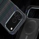 Apple iPhone 17 Pro Kılıf M-safe Şarj Özellikli Karbon Fiber Tasarımlı Benks Aurora ArmorPro Kevlar Kapak