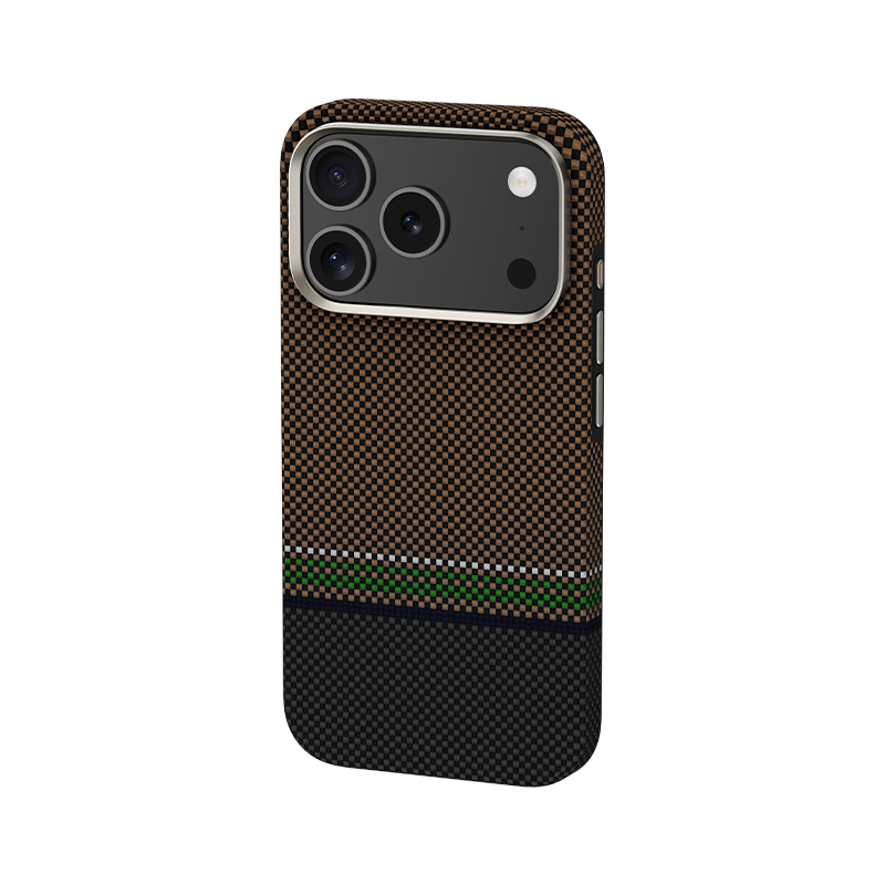 Bal-z Apple iPhone 17 Pro Kılıf M-safe Şarj Özellikli Karbon Fiber Tasarımlı Benks Prestige ArmorPro Kevlar Kapak