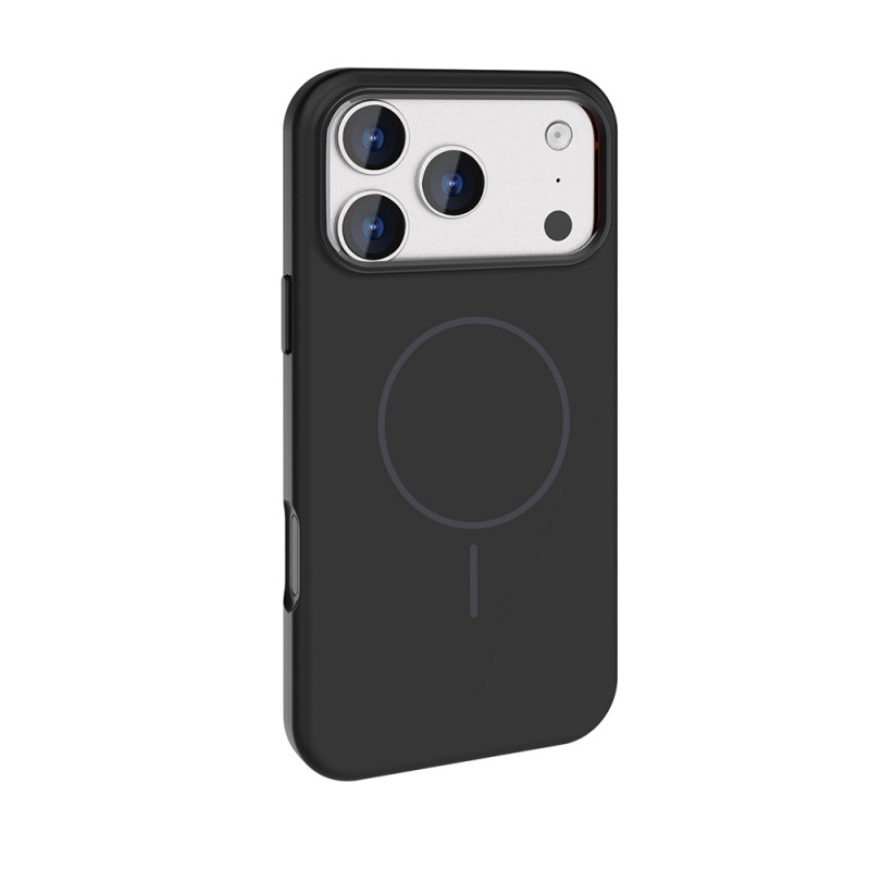 Bal-z Apple iPhone 17 Pro Kılıf M-Safe Şarj Özellikli Metal Kamera Çerçeveli  Edi Silikon Kapak