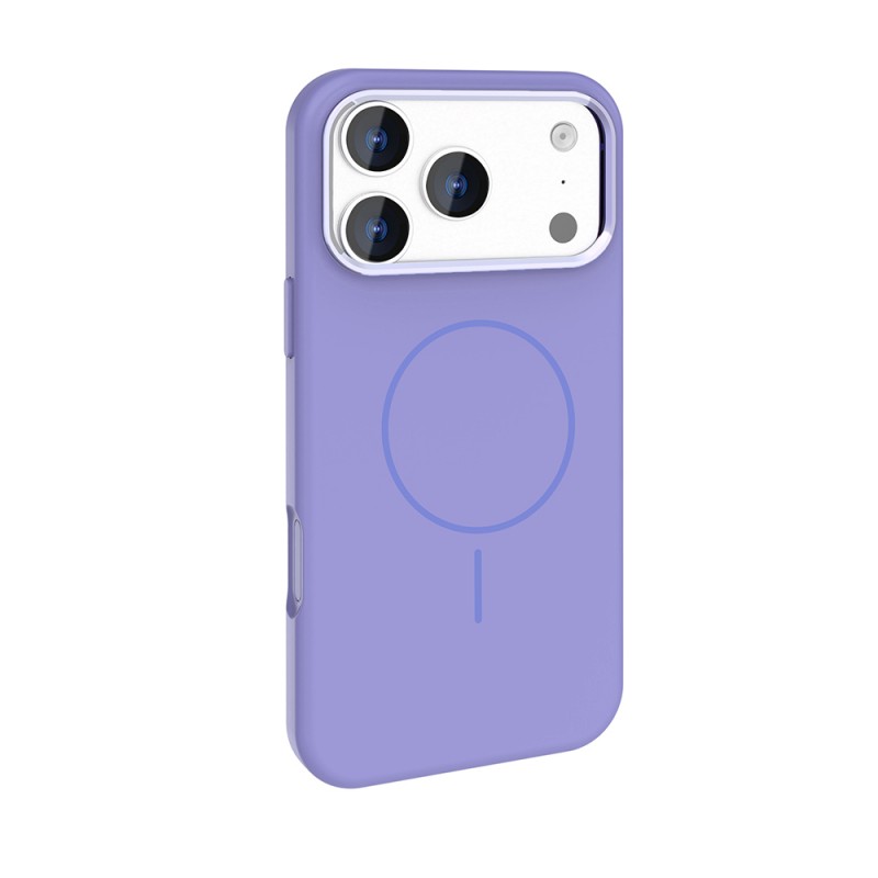 Bal-z Apple iPhone 17 Pro Kılıf M-Safe Şarj Özellikli Metal Kamera Çerçeveli  Edi Silikon Kapak