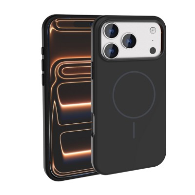 Bal-z Apple iPhone 17 Pro Kılıf M-Safe Şarj Özellikli Metal Kamera Çerçeveli  Edi Silikon Kapak