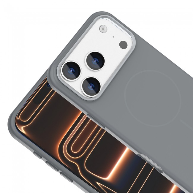 Apple iPhone 17 Pro Kılıf M-Safe Şarj Özellikli Metal Kamera Çerçeveli Zore Edi Silikon Kapak Apple iPhone 17 Pro Kılıf M-Safe Şarj Özellikli Metal Kamera Çerçeveli Zore Edi Silikon Kapak