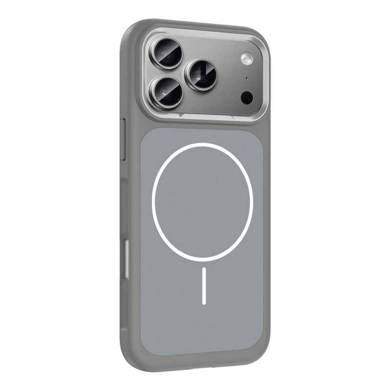 Bal-z Apple iPhone 17 Pro Kılıf M-Safe Şarj Özellikli Metal Kamera Çerçeveli  Sanremo Silikon Kapak