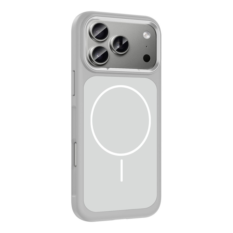 Bal-z Apple iPhone 17 Pro Kılıf M-Safe Şarj Özellikli Metal Kamera Çerçeveli  Sanremo Silikon Kapak