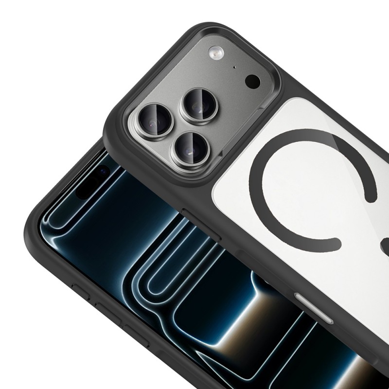 Bal-z Apple iPhone 17 Pro Kılıf M-Safe Şarj Özellikli Metal Kamera Çerçeveli  Tiko Kapak