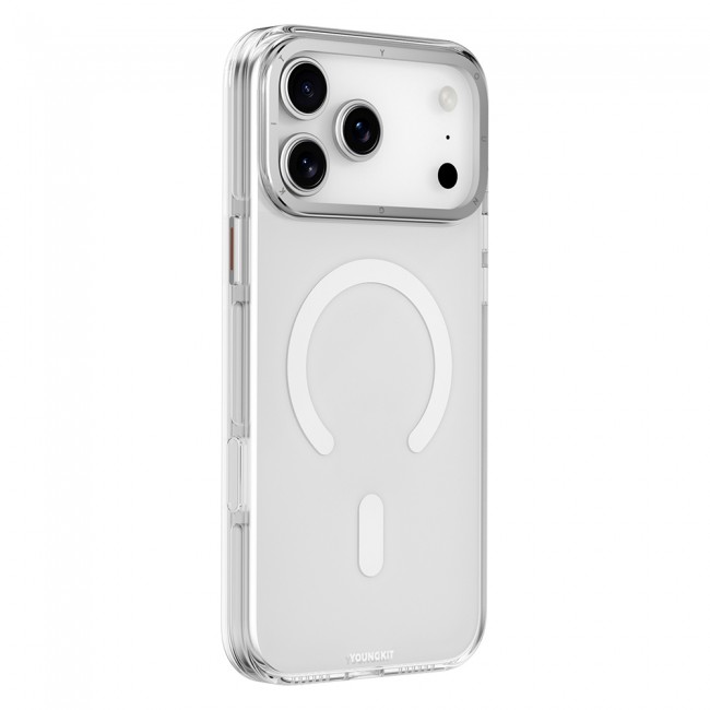 Apple iPhone 17 Pro Kılıf M-safe Şarj Özellikli Şeffaf Youngkit Crystal Shield Serisi Kapak Apple iPhone 17 Pro Kılıf M-safe Şarj Özellikli Şeffaf Youngkit Crystal Shield Serisi Kapak