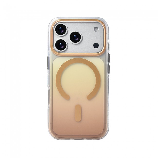 Apple iPhone 17 Pro Kılıf M-safe Şarj Özellikli Transparan Renk Geçişli Zore Toros Kapak Apple iPhone 17 Pro Kılıf M-safe Şarj Özellikli Transparan Renk Geçişli Zore Toros Kapak