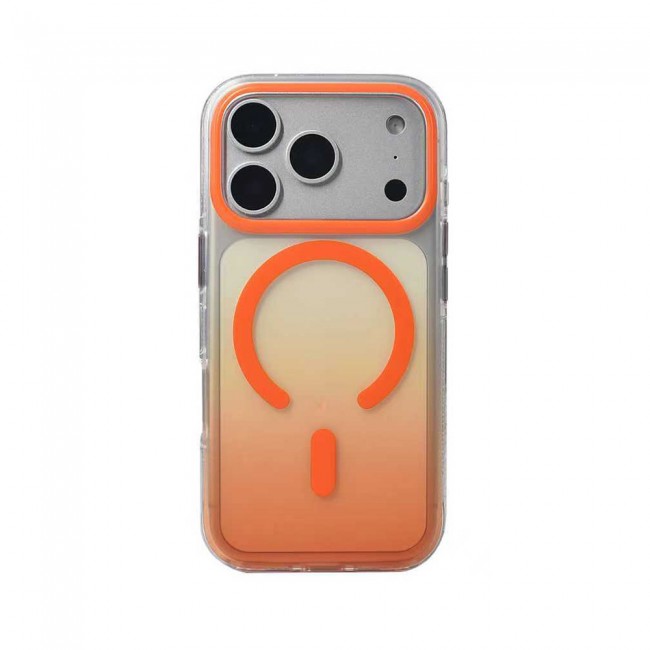 Apple iPhone 17 Pro Kılıf M-safe Şarj Özellikli Transparan Renk Geçişli Zore Toros Kapak Apple iPhone 17 Pro Kılıf M-safe Şarj Özellikli Transparan Renk Geçişli Zore Toros Kapak
