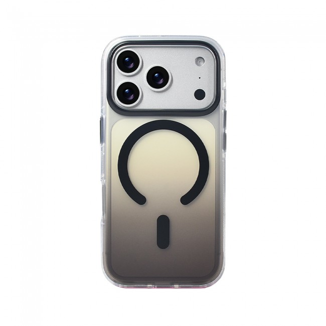 Apple iPhone 17 Pro Kılıf M-safe Şarj Özellikli Transparan Renk Geçişli Zore Toros Kapak Apple iPhone 17 Pro Kılıf M-safe Şarj Özellikli Transparan Renk Geçişli Zore Toros Kapak