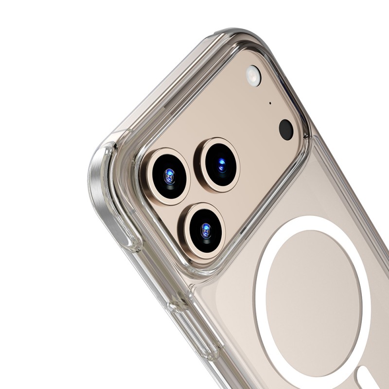 Bal-z Apple iPhone 17 Pro Kılıf M-safe Şarj Özellikli Wiwu MCC-702 Titanyum Pro Serisi Sert PC Kapak