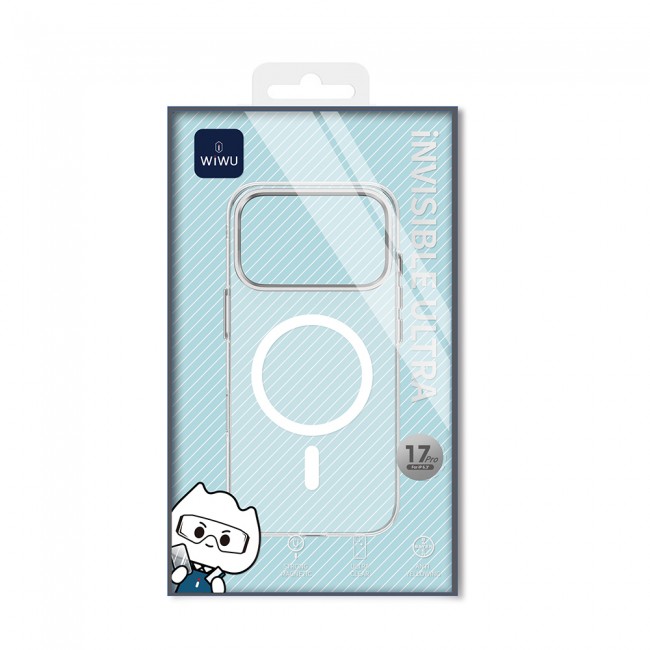 Apple iPhone 17 Pro Kılıf M-safe Şarj Özellikli Wiwu YXK-208 Invisible Ultra Sert PC Kapak Apple iPhone 17 Pro Kılıf M-safe Şarj Özellikli Wiwu YXK-208 Invisible Ultra Sert PC Kapak