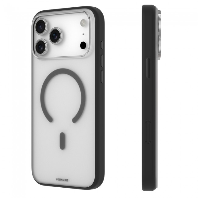 Apple iPhone 17 Pro Kılıf M-safe Şarj Özellikli Youngkit Clear Serisi Kapak Apple iPhone 17 Pro Kılıf M-safe Şarj Özellikli Youngkit Clear Serisi Kapak