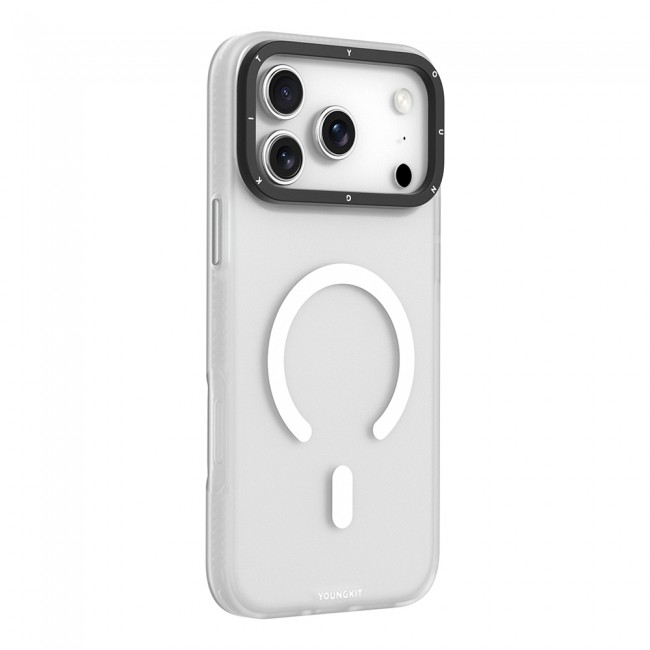 Apple iPhone 17 Pro Kılıf M-safe Şarj Özellikli Youngkit Hidden Sand Serisi Kapak