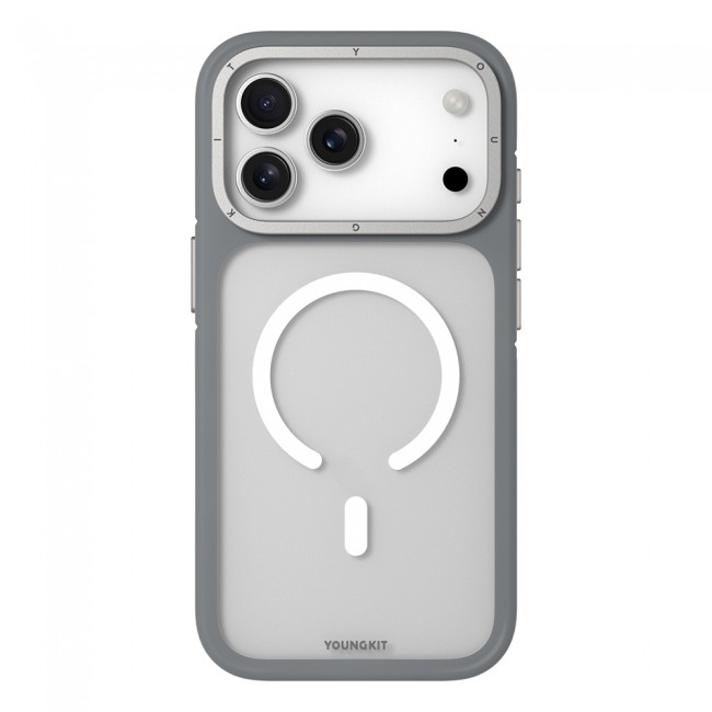 Apple iPhone 17 Pro Kılıf M-safe Şarj Özellikli Youngkit Rock Sand Serisi Kapak Apple iPhone 17 Pro Kılıf M-safe Şarj Özellikli Youngkit Rock Sand Serisi Kapak