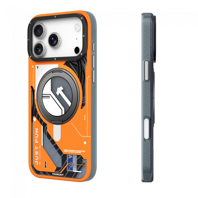 Apple iPhone 17 Pro Kılıf M-safe Şarj Özellikli Youngkit Starship Serisi Kapak Apple iPhone 17 Pro Kılıf M-safe Şarj Özellikli Youngkit Starship Serisi Kapak