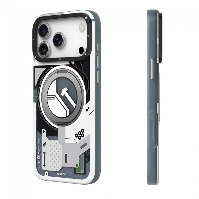 Apple iPhone 17 Pro Kılıf M-safe Şarj Özellikli Youngkit Starship Serisi Kapak Apple iPhone 17 Pro Kılıf M-safe Şarj Özellikli Youngkit Starship Serisi Kapak