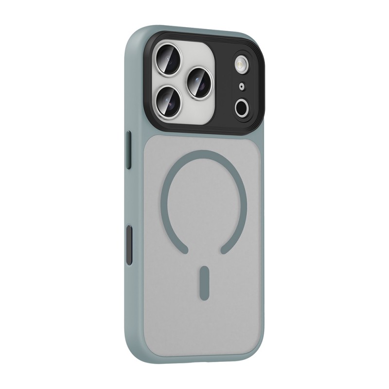 Bal-z Apple iPhone 17 Pro Kılıf Mat Arka Yüzey Wireless Şarj Özellikli Zore Flet M-safe Kapak