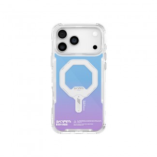 Apple iPhone 17 Pro Kılıf Skinarma M-Safe Şarj Özellikli IML Baskılı Holografik MYST Kapak Apple iPhone 17 Pro Kılıf Skinarma M-Safe Şarj Özellikli IML Baskılı Holografik MYST Kapak