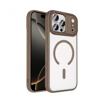 Apple iPhone 17 Pro Kılıf Wireless Şarj Özellikli Zore Krom M-safe Silikon Kapak Apple iPhone 17 Pro Kılıf Wireless Şarj Özellikli Zore Krom M-safe Silikon Kapak