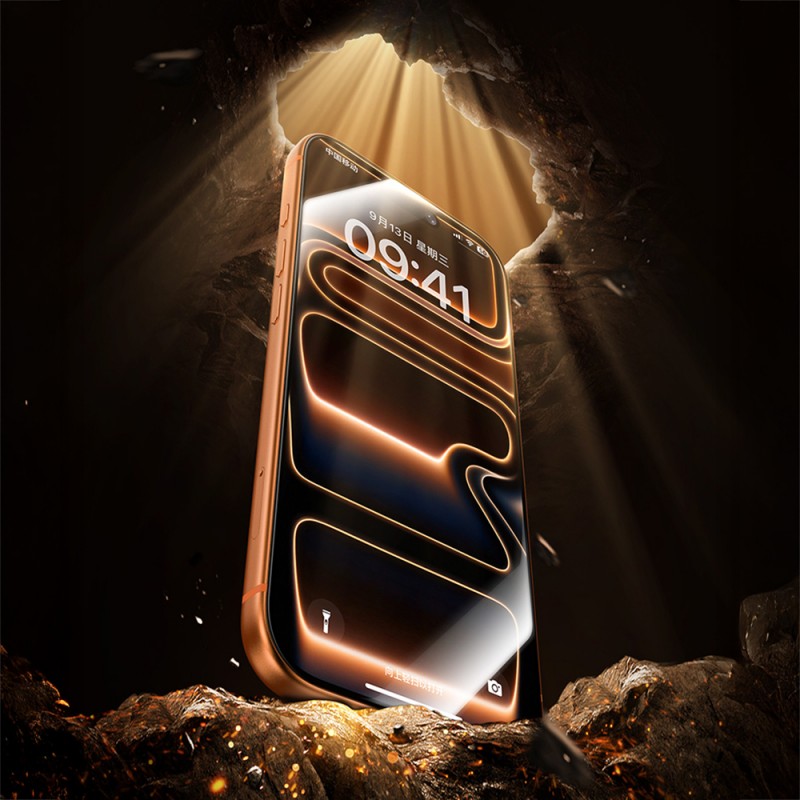 Bal-z Apple iPhone 17 Pro Max Benks Glass Warrior 2.0 EZFita Safir Cam Ekran Koruyucu + Kolay Uygulama Aparatı