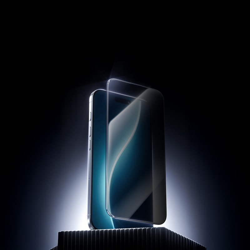 Bal-z Apple iPhone 17 Pro Max Benks Glass Warrior Privacy HD Cam Ekran Koruyucu + Kolay Uygulama Aparatlı