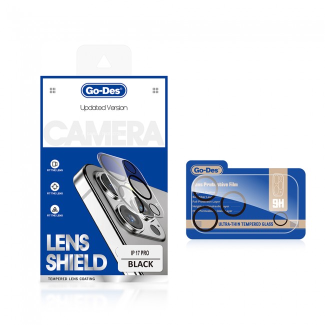 Apple iPhone 17 Pro Max Go Des Lens Shield CL-14 Kamera Lens Koruyucu Apple iPhone 17 Pro Max Go Des Lens Shield CL-14 Kamera Lens Koruyucu