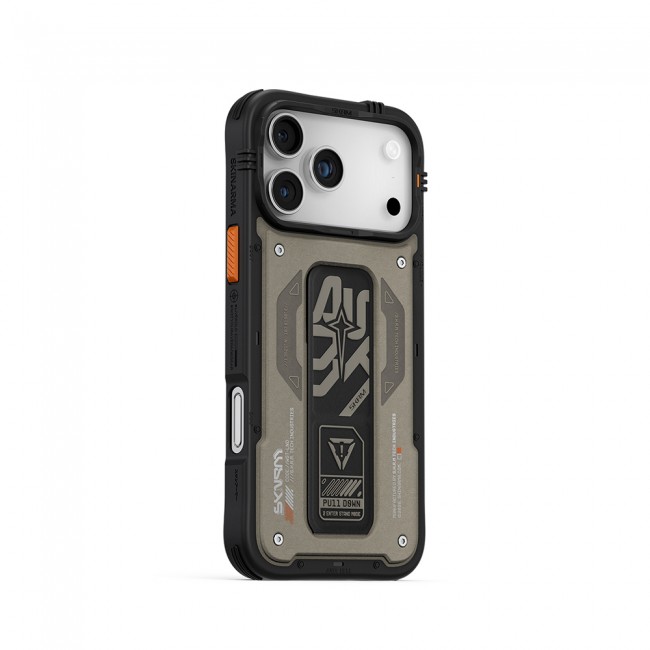 Apple iPhone 17 Pro Max Kılıf Desenli Airbag Tasarımlı Standlı Skinarma Aegis Kapak Apple iPhone 17 Pro Max Kılıf Desenli Airbag Tasarımlı Standlı Skinarma Aegis Kapak