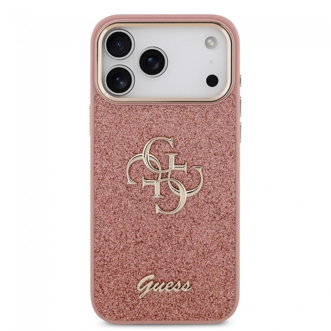 Apple iPhone 17 Pro Max Kılıf Guess Orjinal Lisanslı 4G Büyük Metal Kamera Çerçeveli ve Logolu Glitter Kapak Apple iPhone 17 Pro Max Kılıf Guess Orjinal Lisanslı 4G Büyük Metal Kamera Çerçeveli ve Logolu Glitter Kapak
