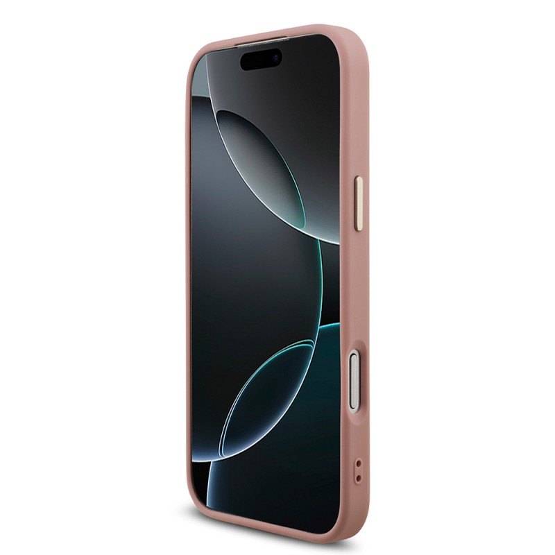 Bal-z Apple iPhone 17 Pro Max Kılıf Guess Orjinal Lisanslı 4G Büyük Metal Kamera Çerçeveli ve Logolu Glitter Kapak