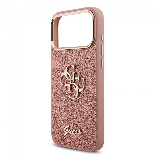 Apple iPhone 17 Pro Max Kılıf Guess Orjinal Lisanslı 4G Büyük Metal Kamera Çerçeveli ve Logolu Glitter Kapak Apple iPhone 17 Pro Max Kılıf Guess Orjinal Lisanslı 4G Büyük Metal Kamera Çerçeveli ve Logolu Glitter Kapak