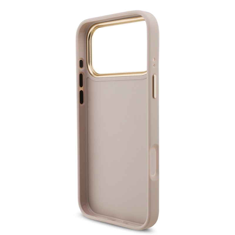 Bal-z Apple iPhone 17 Pro Max Kılıf Guess Orjinal Lisanslı 4G Büyük Metal Logolu Kalın Askılı Kapak