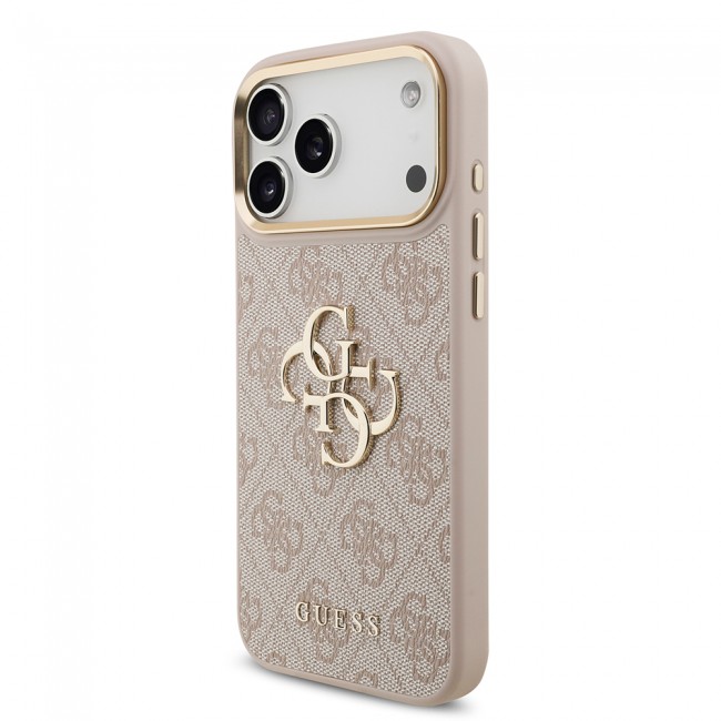 Apple iPhone 17 Pro Max Kılıf Guess Orjinal Lisanslı 4G Büyük Metal Logolu Kalın Askılı Kapak Apple iPhone 17 Pro Max Kılıf Guess Orjinal Lisanslı 4G Büyük Metal Logolu Kalın Askılı Kapak