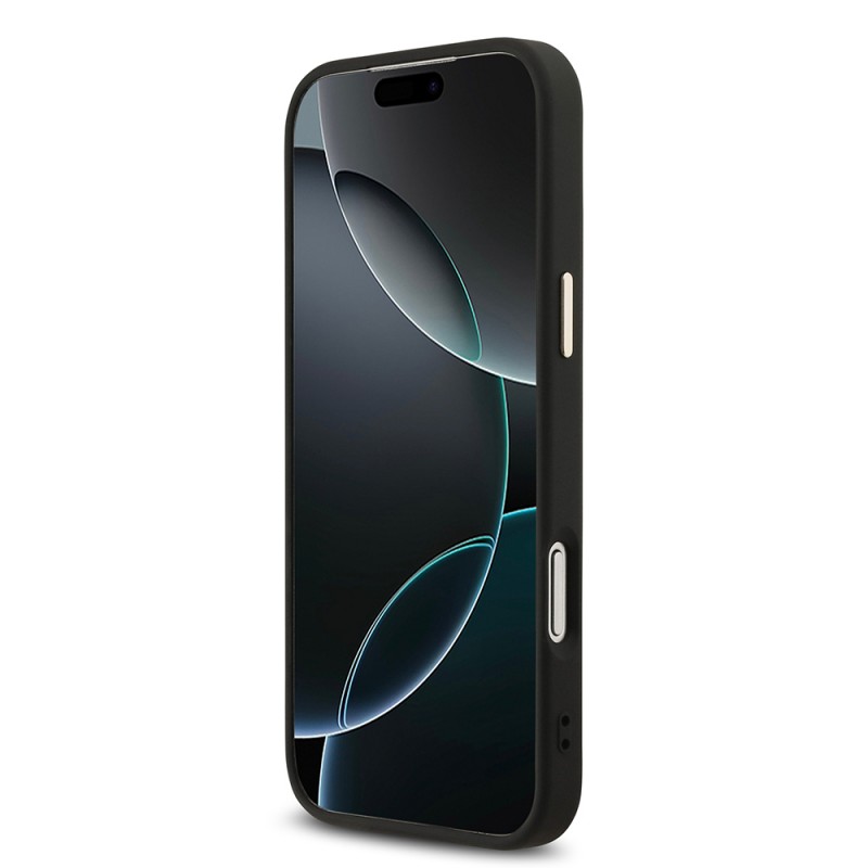 Bal-z Apple iPhone 17 Pro Max Kılıf Guess Orjinal Lisanslı Gold Metal Kamera Çerçeveli 4G Desenli Metal Büyük 4G ve Yazı Logolu Kapak