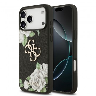 Apple iPhone 17 Pro Max Kılıf Guess Orjinal Lisanslı Gül Baskılı Büyük Metal Logo Dizaynlı Kapak Apple iPhone 17 Pro Max Kılıf Guess Orjinal Lisanslı Gül Baskılı Büyük Metal Logo Dizaynlı Kapak