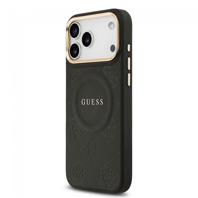 Apple iPhone 17 Pro Max Kılıf Guess Orjinal Lisanslı M-safe Şarj Özellikli Sıcak Baskılı Yazı Logolu PU Deri Peony Kapak Apple iPhone 17 Pro Max Kılıf Guess Orjinal Lisanslı M-safe Şarj Özellikli Sıcak Baskılı Yazı Logolu PU Deri Peony Kapak