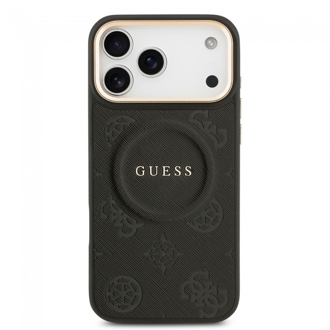 Apple iPhone 17 Pro Max Kılıf Guess Orjinal Lisanslı M-safe Şarj Özellikli Sıcak Baskılı Yazı Logolu PU Deri Peony Kapak Apple iPhone 17 Pro Max Kılıf Guess Orjinal Lisanslı M-safe Şarj Özellikli Sıcak Baskılı Yazı Logolu PU Deri Peony Kapak