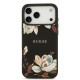 Apple iPhone 17 Pro Max Kılıf Guess Orjinal Lisanslı M-safe Şarj Özellikli Taneli Çiçek Tasarımlı Metal Yazı Logolu Kapak Apple iPhone 17 Pro Max Kılıf Guess Orjinal Lisanslı M-safe Şarj Özellikli Taneli Çiçek Tasarımlı Metal Yazı Logolu Kapak