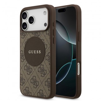 Apple iPhone 17 Pro Max Kılıf Guess Orjinal Lisanslı M-safe Şarj Özellikli Yazı Logolu Circle Classic Kapak Apple iPhone 17 Pro Max Kılıf Guess Orjinal Lisanslı M-safe Şarj Özellikli Yazı Logolu Circle Classic Kapak