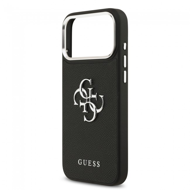 Apple iPhone 17 Pro Max Kılıf Guess Orjinal Lisanslı Metal Kamera Çerçeveli Metal Büyük 4G ve Yazı Logolu PU Deri Kapak Apple iPhone 17 Pro Max Kılıf Guess Orjinal Lisanslı Metal Kamera Çerçeveli Metal Büyük 4G ve Yazı Logolu PU Deri Kapak