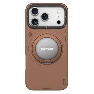 Apple iPhone 17 Pro Max Kılıf M-safe Şarj Özellikli 360 Derece Standlı Basit Mat Deri Desenli Youngkit Tech Leather Serisi Kapak Apple iPhone 17 Pro Max Kılıf M-safe Şarj Özellikli 360 Derece Standlı Basit Mat Deri Desenli Youngkit Tech Leather Serisi Kapak