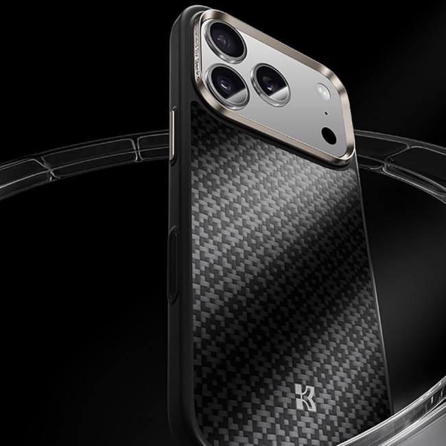 Apple iPhone 17 Pro Max Kılıf M-Safe Şarj Özellikli Benks ArmorPro ArmorGrid Serisi Kevlar Kapak Apple iPhone 17 Pro Max Kılıf M-Safe Şarj Özellikli Benks ArmorPro ArmorGrid Serisi Kevlar Kapak