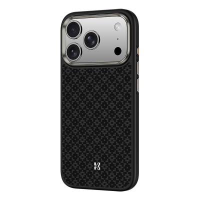 Bal-z Apple iPhone 17 Pro Max Kılıf M-Safe Şarj Özellikli Benks ArmorPro ArmorGrid Serisi Kevlar Kapak